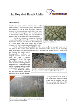 The Boyabat Basalt Cliffs - geologie
