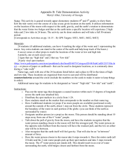 Appendix B: Tide Demonstration Activity