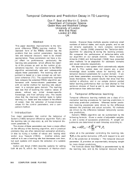 Temporal Coherence and Prediction Decay in TD Learning