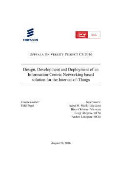 Design, Development and Deployment of an Information