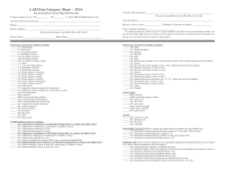 LAD Fair Category Sheet &ndash; 2016