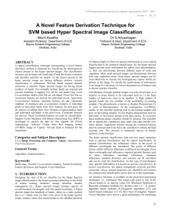 A Novel Feature Derivation Technique for SVM based Hyper