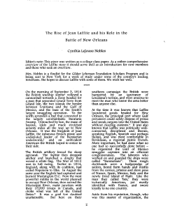The Rise of Jean Laffite and his Role in the Battle of New Orleans