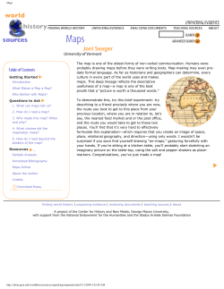 The map is one of the oldest forms of non-verbal