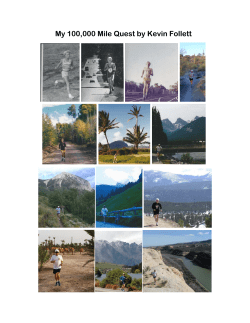 My 100,000 Mile Quest by Kevin Follett