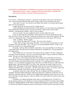 Book Excerpt  - Talking Back to Facebook