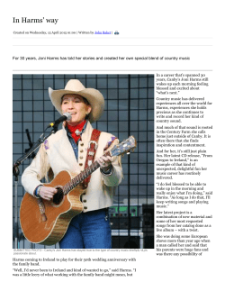 see article - Joni Harms