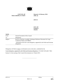 6531/14 CM/nv 1 DG E 1A Delegations will find in Annex an