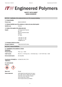 MA830 ADHESIVE - SDS11461