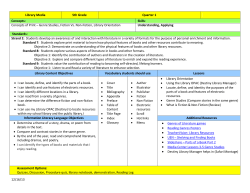 Library Media 5th Grade Quarter 1 Concepts