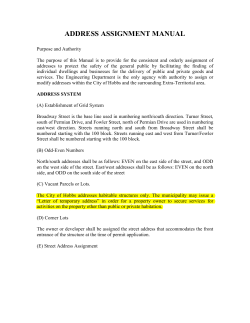 address assignment manual