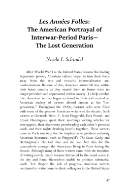 The American Portrayal of Interwar