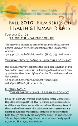 The story of a lawsuit by tens of thousands of Ecuadorans against