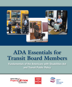 ADA Essentials for Transit Board Members