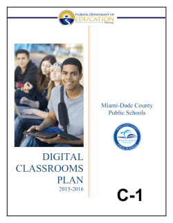 Digital Classrooms Plan - Florida Department Of Education