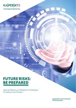 future risks: be prepared