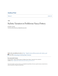 Stylistic Variation in Proliferous Nasca Pottery