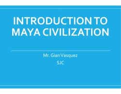 Introduction Maya Civilization