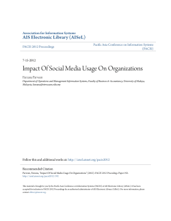 Impact Of Social Media Usage On Organizations