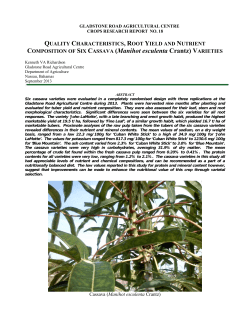 quality characteristics, root yield and nutrient