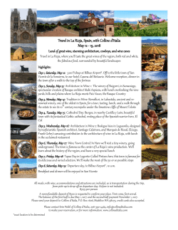 Rioja, North-Central Spain: May 12-19