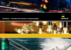 Danlamp &ndash; incandescent lamps in unique quality