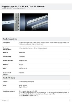 Support strips for TS, SE, CM, TP &ndash; TS 4696.000