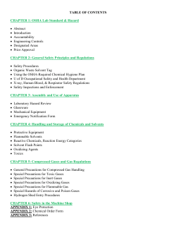 TABLE OF CONTENTS CHAPTER 1