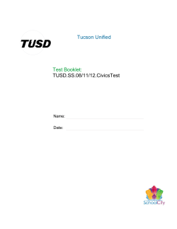 Assessment Booklet