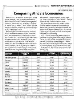Comparing Africa`s Economies