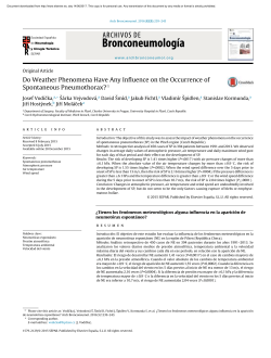 Do Weather Phenomena Have Any Influence on the Occurrence of