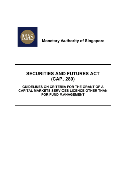 securities and futures act (cap. 289)