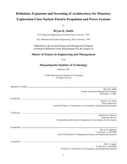 Definition, Expansion and Screening of