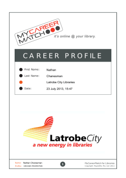 My Career Match Personal Profile