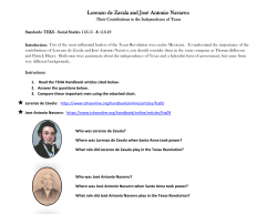 Lorenzo de Zavala and Jos&eacute; Antonio Navarro