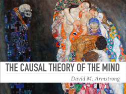 Armstrong, The Causal Theory of the Mind