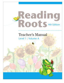 Teacher`s Manual - Success For All Foundation