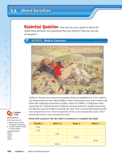 Direct Variation 5.6