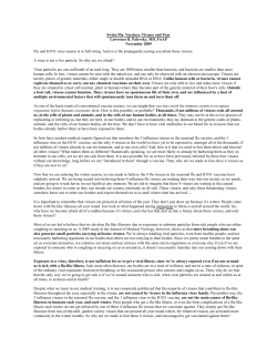 Swine Flu, Vaccines, Viruses and Fear Lawrence B