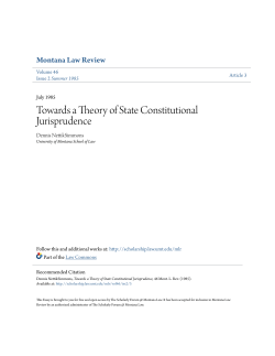 Towards a Theory of State Constitutional Jurisprudence