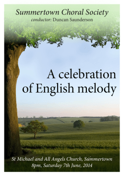 A celebration of English melody