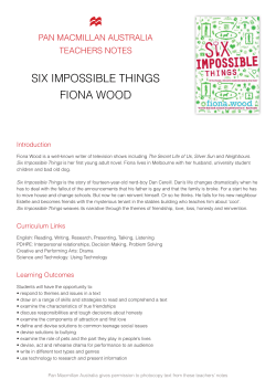 six impossible things fiona wood