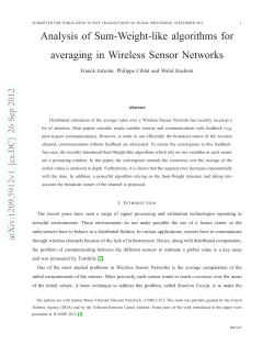 Analysis of Sum-Weight-like algorithms for