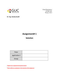 Assignment 1 Sol.