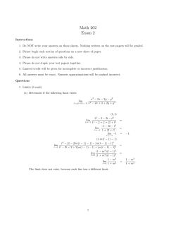 Math 202 Exam 2