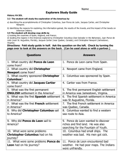Name Explorers Study Guide Questions Answers 1. What country