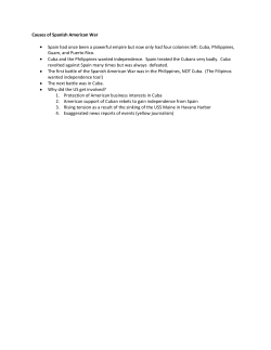 Causes of Spanish American War Spain had once been a powerful