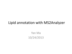 Lipid annotation with MS2Analyzer