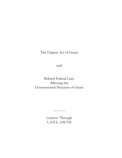 the organic act of guam - Unified Courts of Guam