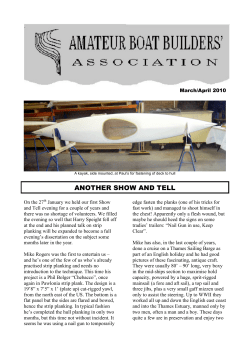 ANOTHER SHOW AND TELL - Amateur Boat Builders Association